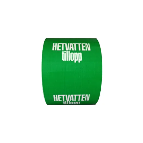 Rörmärkning / HETVATTEN tillopp