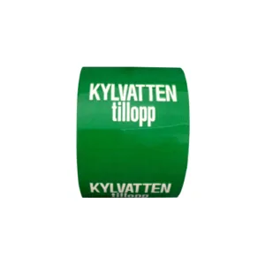 Rörmärkning / KYLVATTEN tillopp