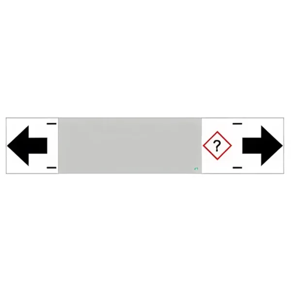 Rörmärkningsskylt (10-pack) (Grå – Ånga/Vattenånga)