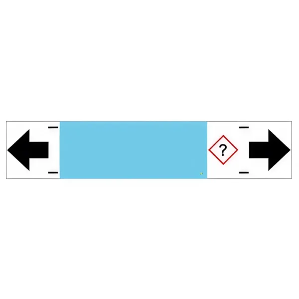 Rörmärkningsskylt (10-pack) (Ljusblå – Luft & Vakuum)