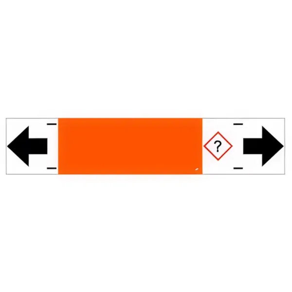Rörmärkningsskylt (10-pack) (Orange – Brandfarliga Gaser)