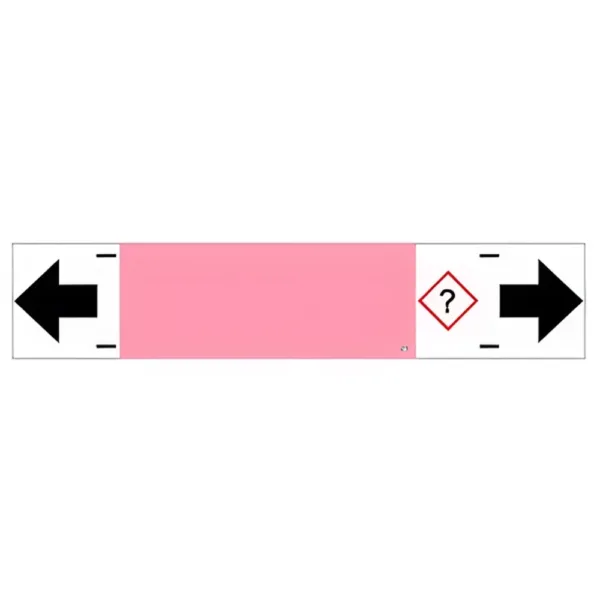 Rörmärkningsskylt (10-pack) (Ljusröd – Massasuspensioner)